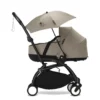 YOYO3_NewbornShell_Taupe_BlackFrame_Profile_Parasol_0196 Poussette YOYO³ Nacelle